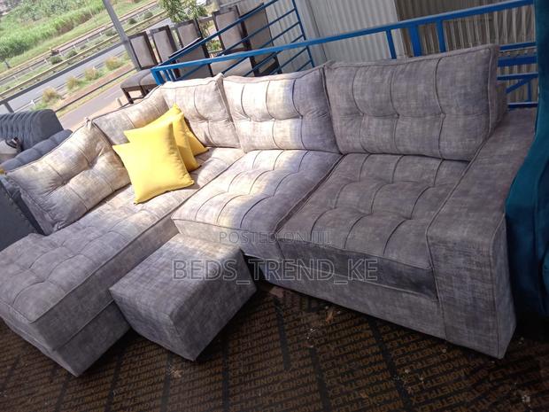 Unbeatable 6 Seater Chester L Sofa Set With a Puff