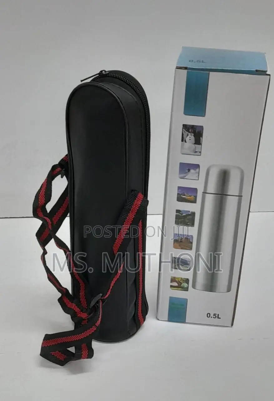 Travel / School Stainless Steel Unbreakable Flask Witha Bag