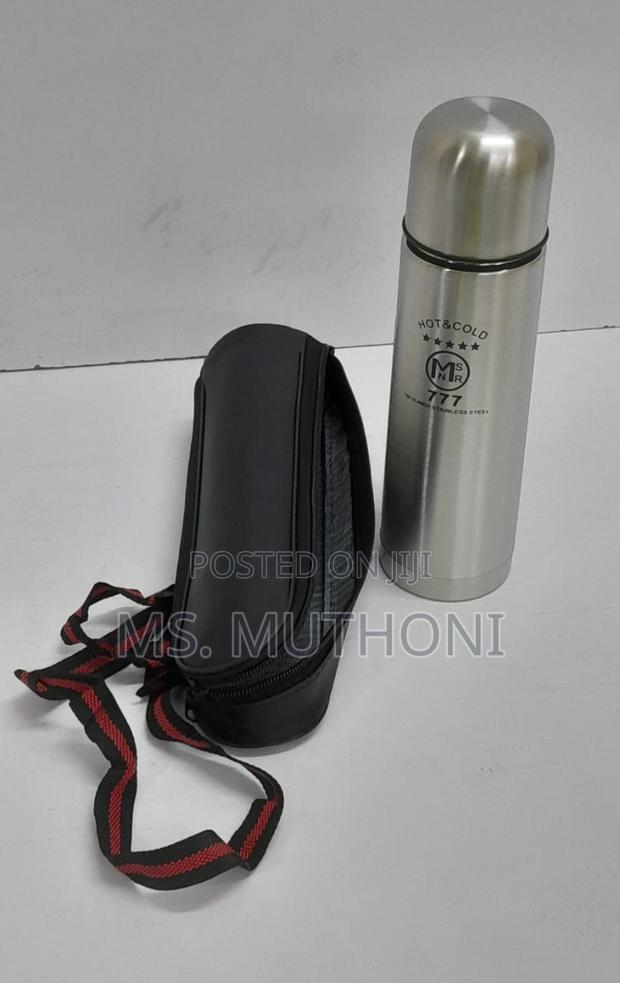 Travel / School Stainless Steel Unbreakable Flask Witha Bag - thumbnail 3