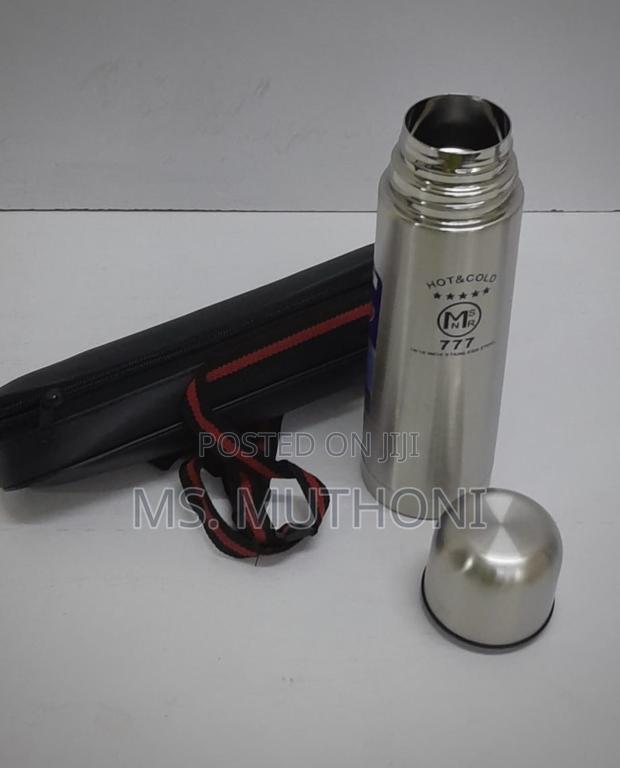 Travel / School Stainless Steel Unbreakable Flask Witha Bag - main view
