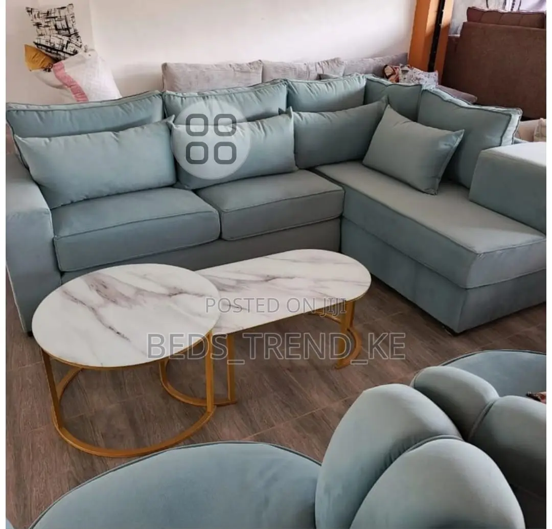 Plush Modern 6 Seater L Sofa