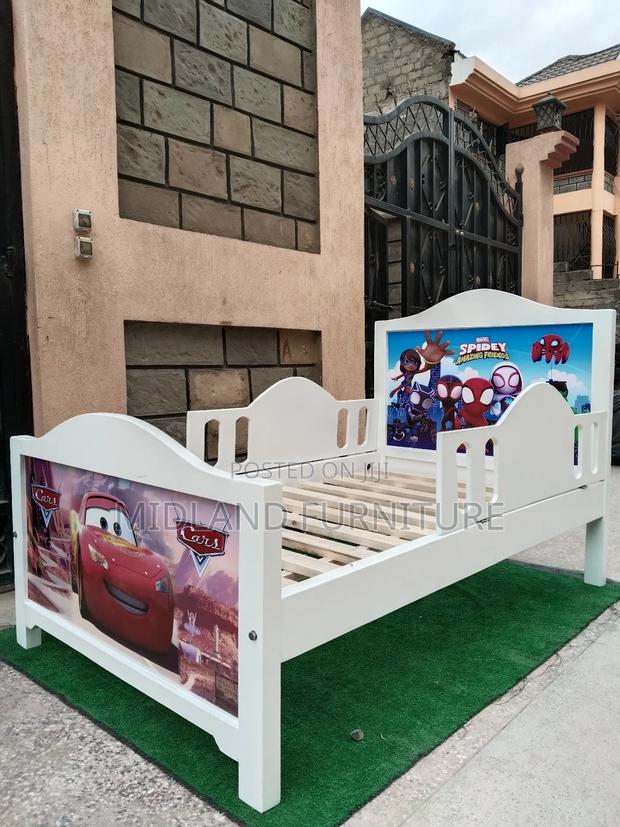 Children Bed With Cartoon Image - main view