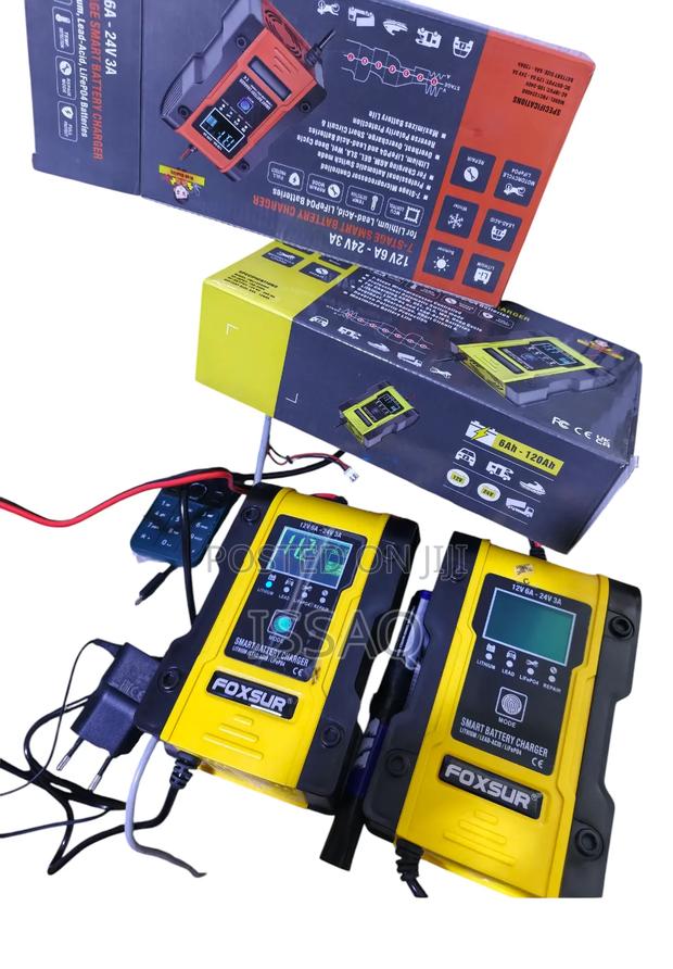 Foxsur Smart Battery Charger – 12v/24v 6a/3a - main view