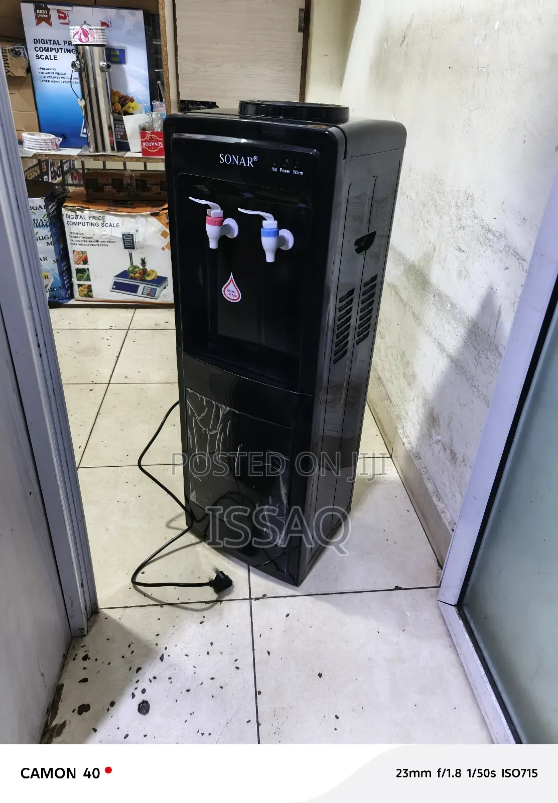 Hot and Normal Water Dispenser Black