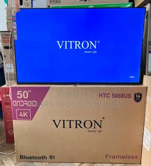 Vitron 50" Inch Frameless Uhd Android Tv Bluetooth Inbuil