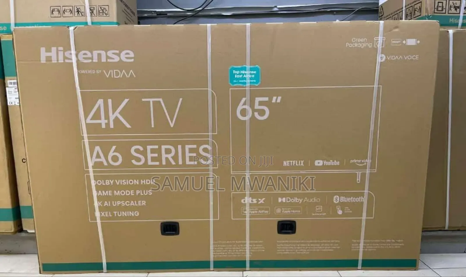 Hisense 65" A6 Series Uhd Smart Tv Bluetooth Latest Model