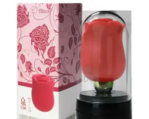 Vibrating Two in One Rose With a Licker and a Sucker