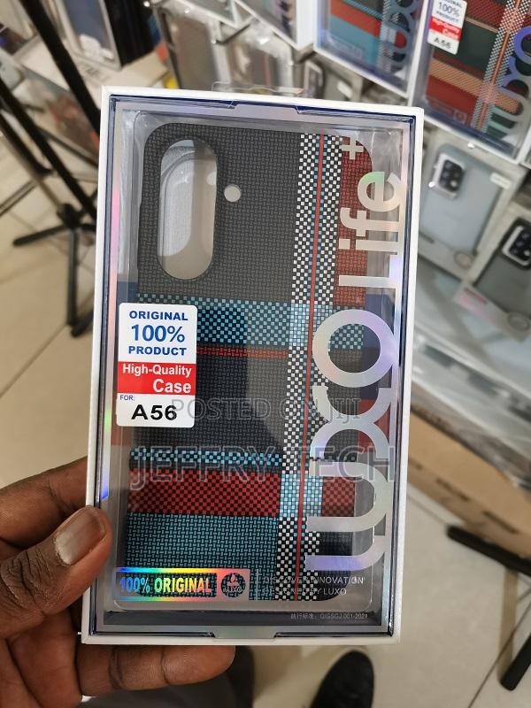 Black Carbon Fibre Style Case - For Samsung Galaxy A56 - main view