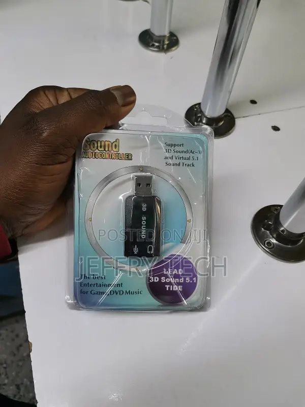 Sound Adapter, 3.5mm Headphone and Microphone Jacks
