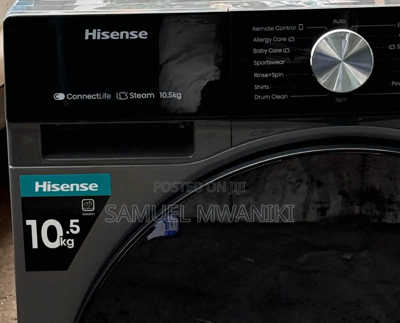 Hisense 10.5kg Washing Machine Front Load Connectlife App