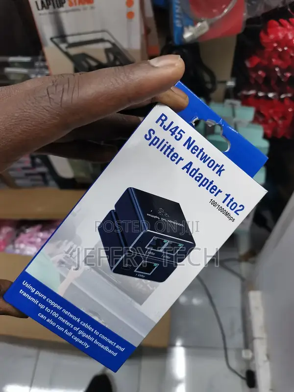 Ethernet Splitter 1 to 2 High Speed 1000mbps