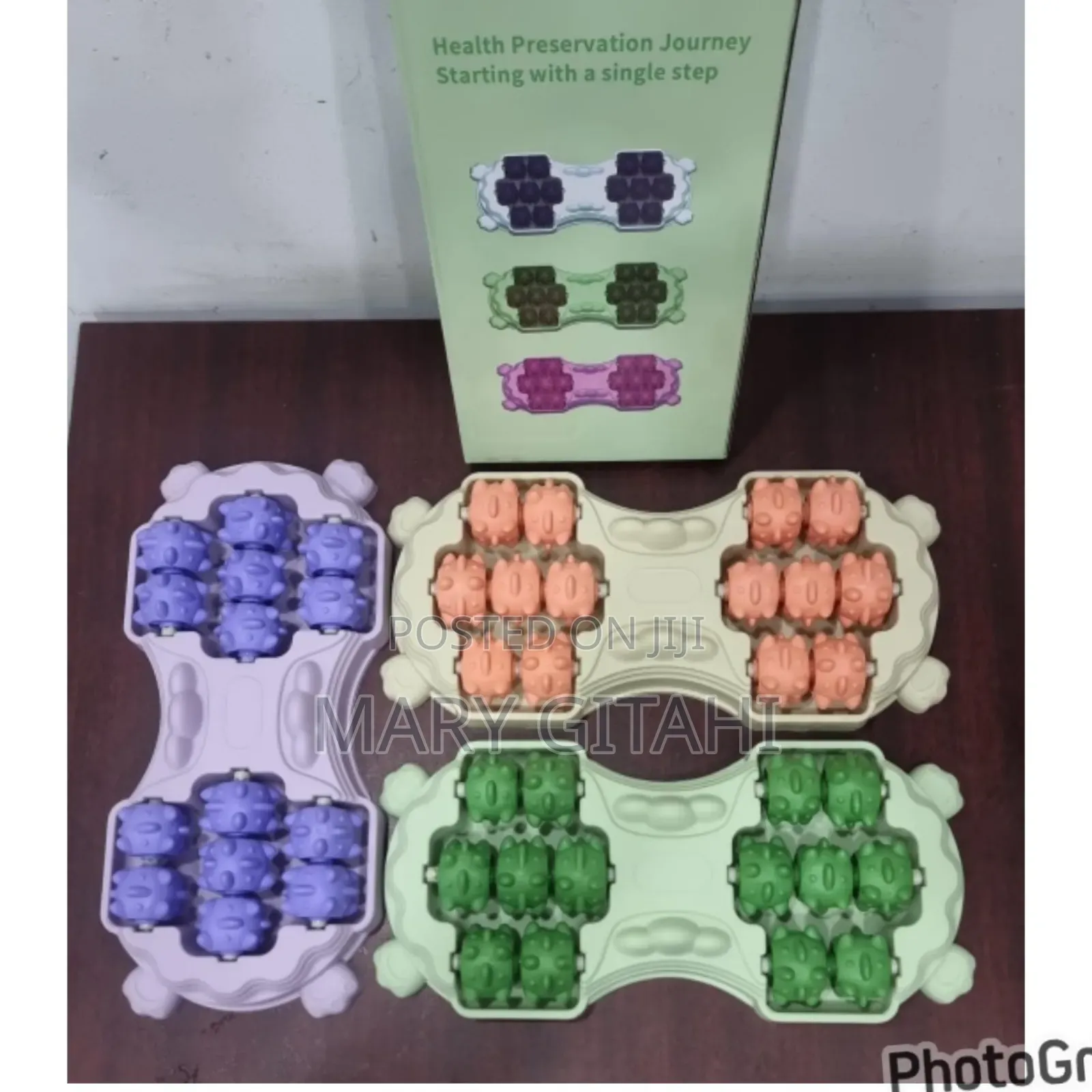 Manual Stepping 14 Roller Foot Massager