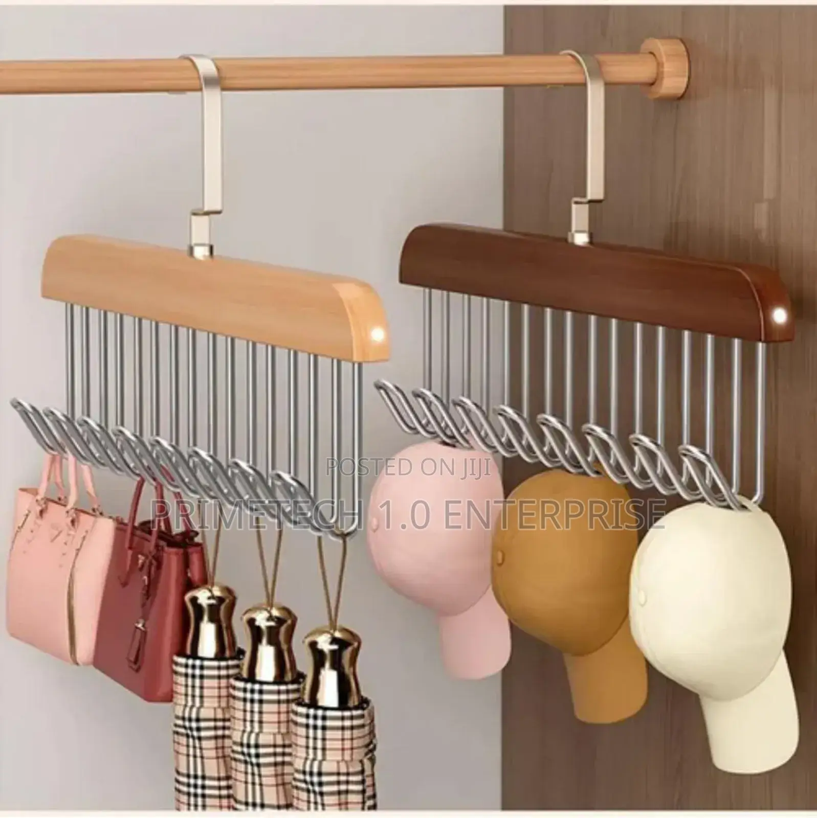 Wooden Plank 8pc Hook Hanger