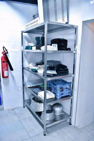 Commercial Kitchen Storage Rack Stainless Steel. - main view