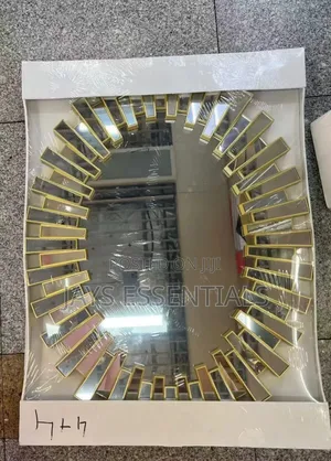 95*70cm Gold Oval Sunburst Mirror