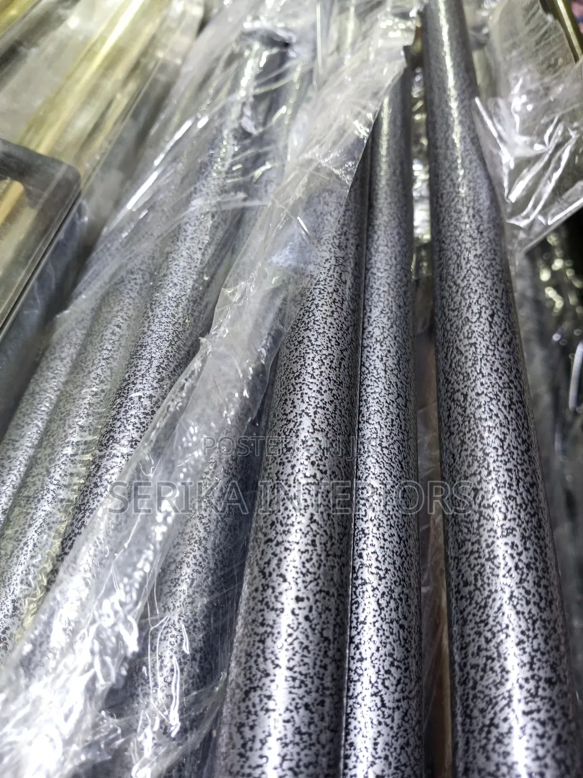 Silver Jua Kali Curtain Rods Curtain Rods Environmental Fit