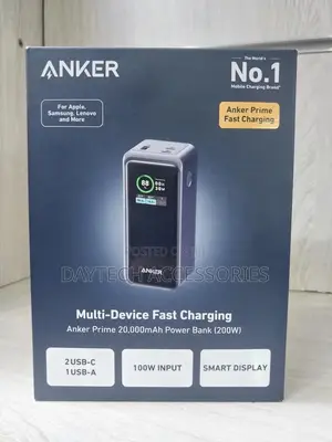Anker Prime 20,000mah Power Bank (200w) a Portable Charger