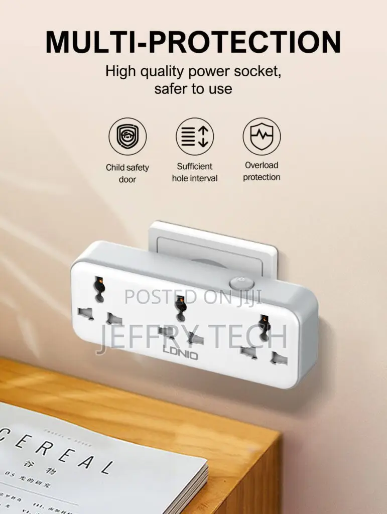 3 Ac Outlets Portable Extension Power Socket Sc3317
