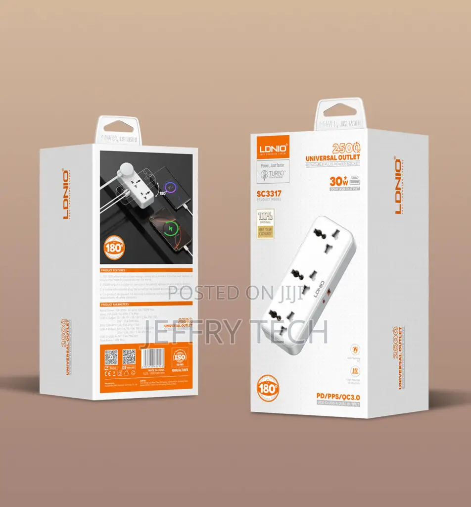 3 Ac Outlets Portable Extension Power Socket Sc3317