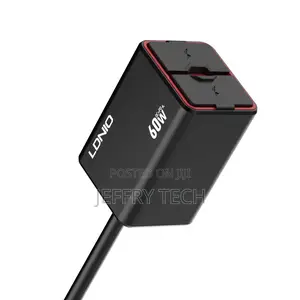 60w Wired Extension Cord Waterproof Design Super Fast Car Ch