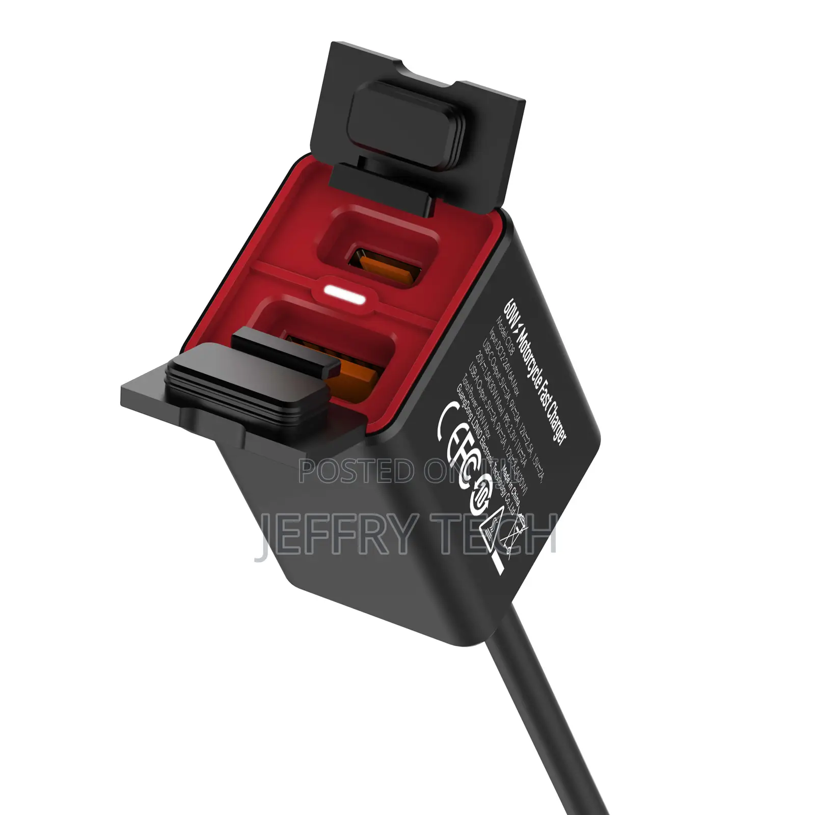 60w Wired Extension Cord Waterproof Design Super Fast Car Ch