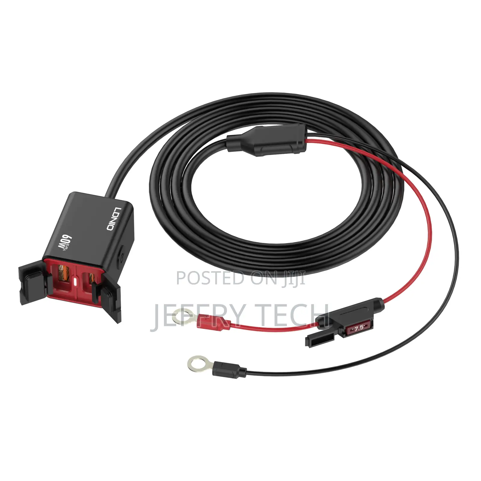 60w Wired Extension Cord Waterproof Design Super Fast Car Ch