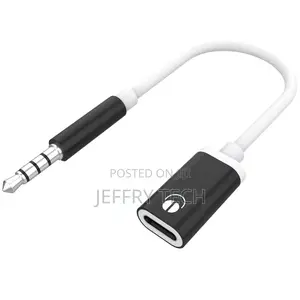 3.5mm Male to Type C Female Audio Cable, Headphone Audio Ada