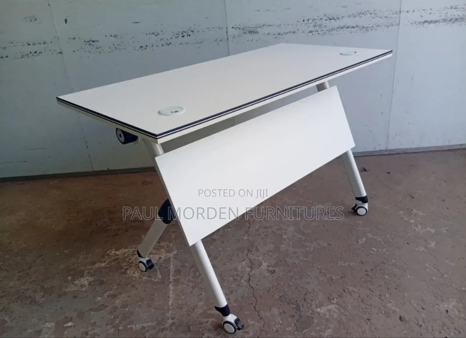 White Rectangle Training Table (120cm)