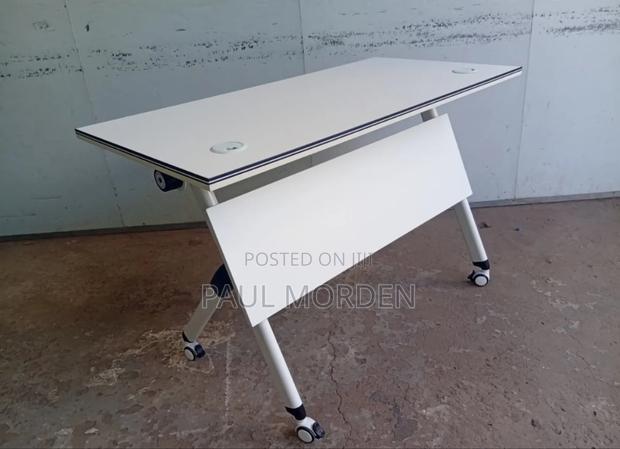 White Rectangle Training Table (120cm)