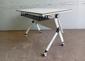 White Rectangle Training Table (120cm)