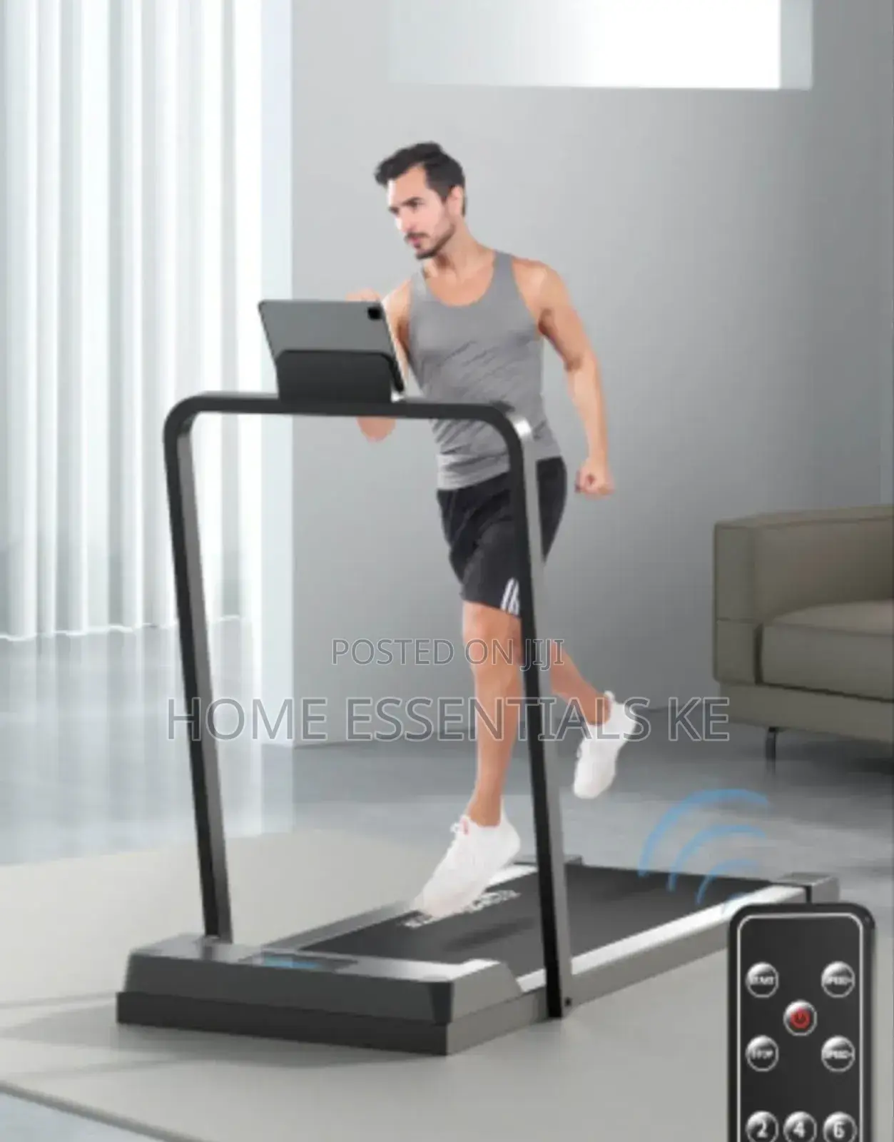 6 Speed Walking Pad With Foldable Handle Bars