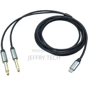 Versatile Type-C Dual 6.35 Audio Cables for Public Use 1.5m - thumbnail 2