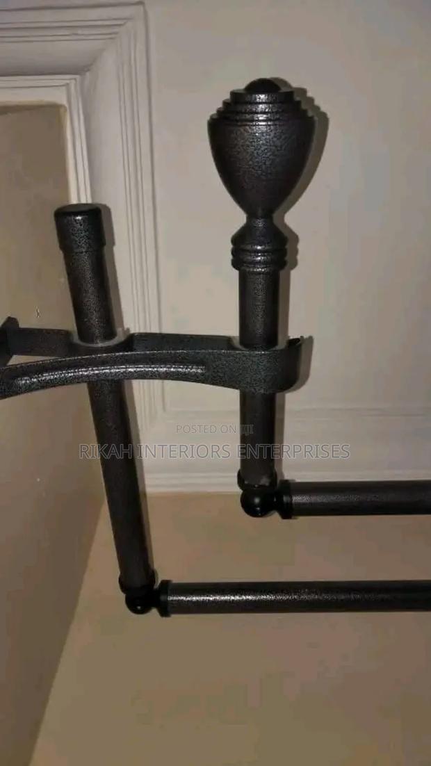 Corner Jua Kali Curtain Rods Environmental Friendly