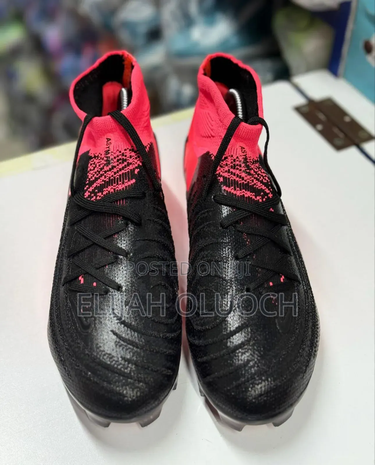 Men Nike Phantom Football Boots/Shoes Black Irange
