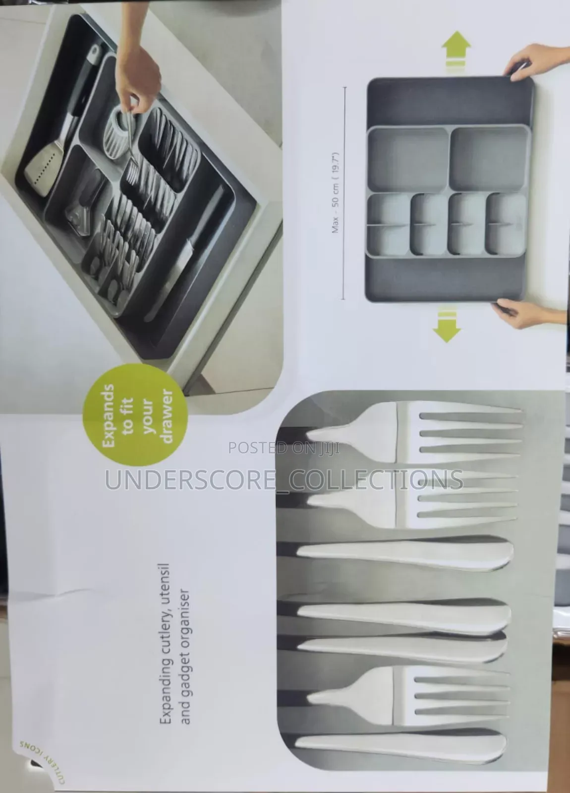 Big Size Expandable Drawer Cutlery Organizer