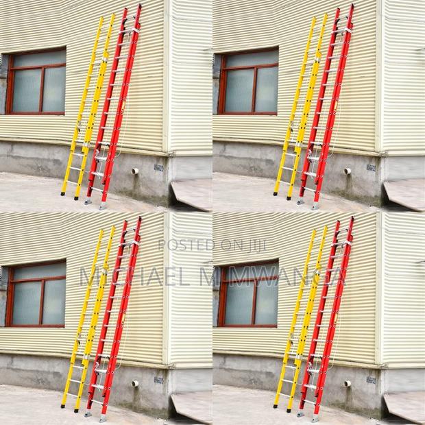 Non-Conductive Fiberglass 2x14 Fiberglass Extension Ladder