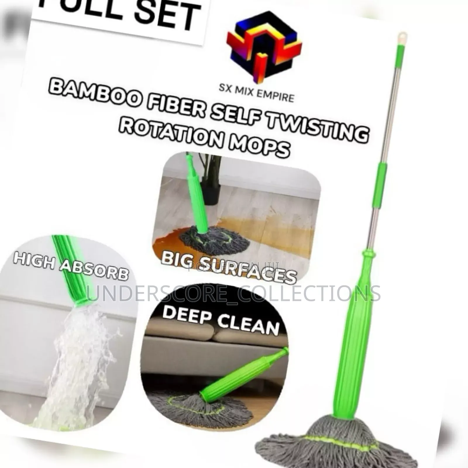 New Upgrade 144cm Pocket Wringing Mop