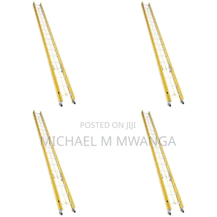 Rubber Feet 2x16 Fiberglass Extension Ladder