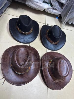 🔥  Leather-look Stylish Cowboy /Cowgirl Hats –