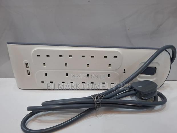 Belkin Surgeplus 8 Way Extension With Dual Usb Outputs - thumbnail 2