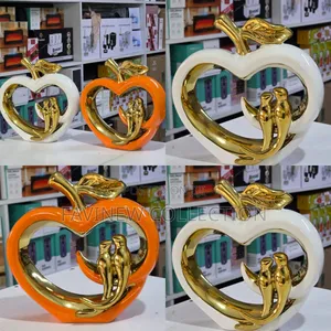 Ceramic Hollow Crafts Apple Golden Bird Simulation