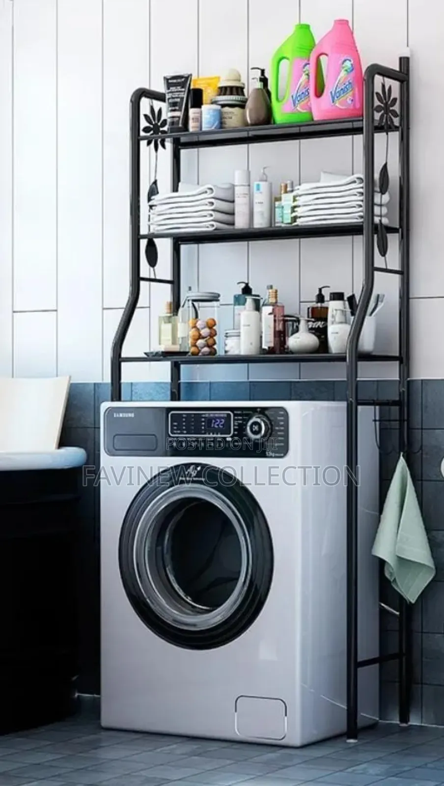 Over the Washing Machine Rack Organizer