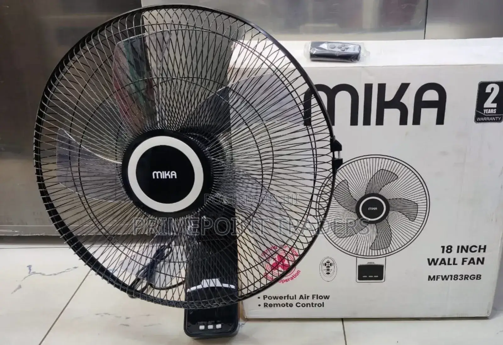 Mika 18 Inches Wall Fan With Remote
