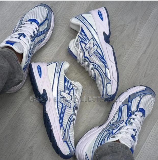 New Balance 740 White Green and Blue