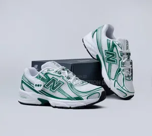 New Balance 740 White Green and Blue