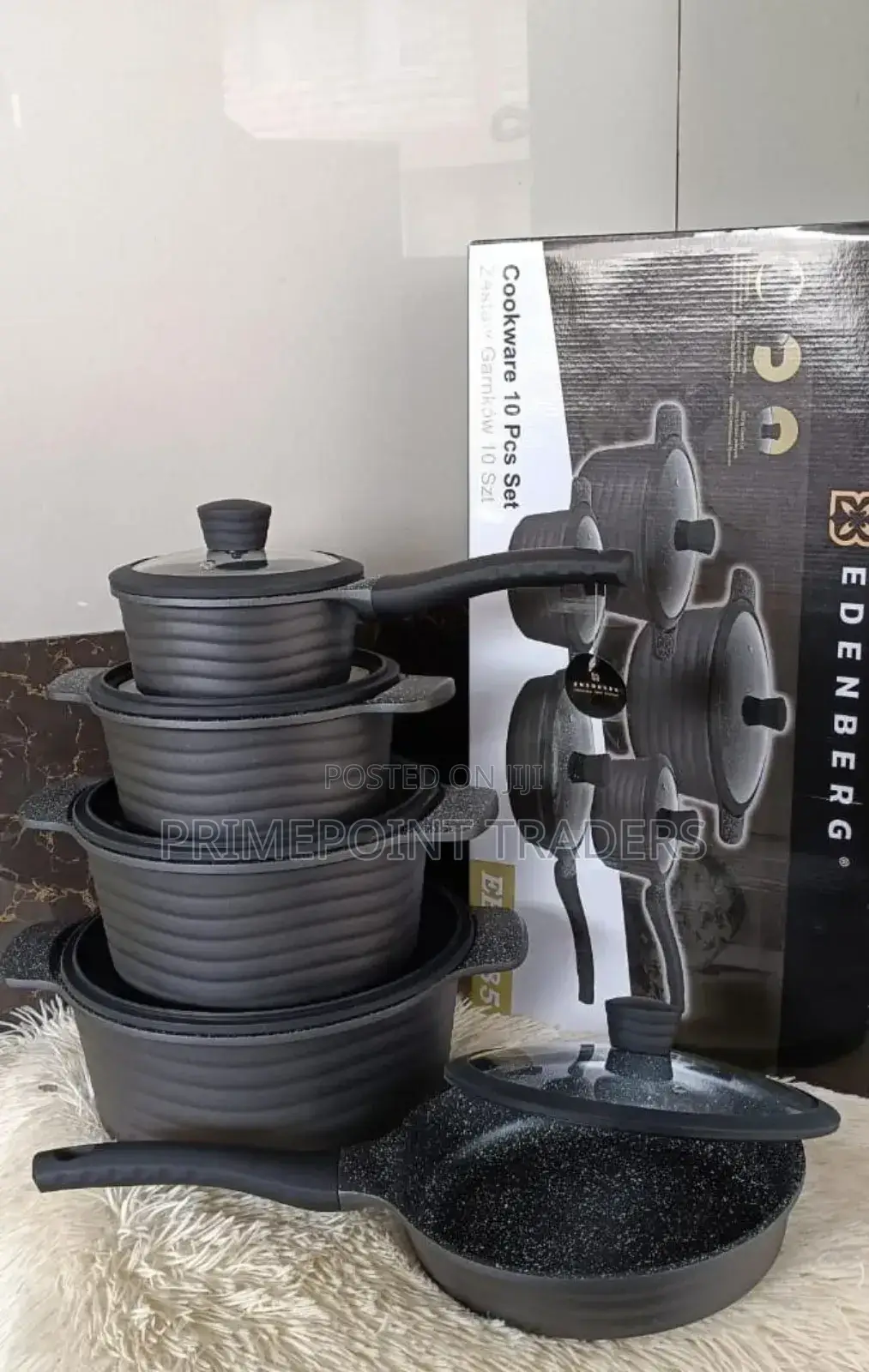 Edenberg Nonstick Cooking Pots 
10 PCS Sets✓