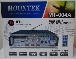 Moontek Mt-004a Usb/Sd/Fm/Aux Stereo Amplifier.2 Microphone