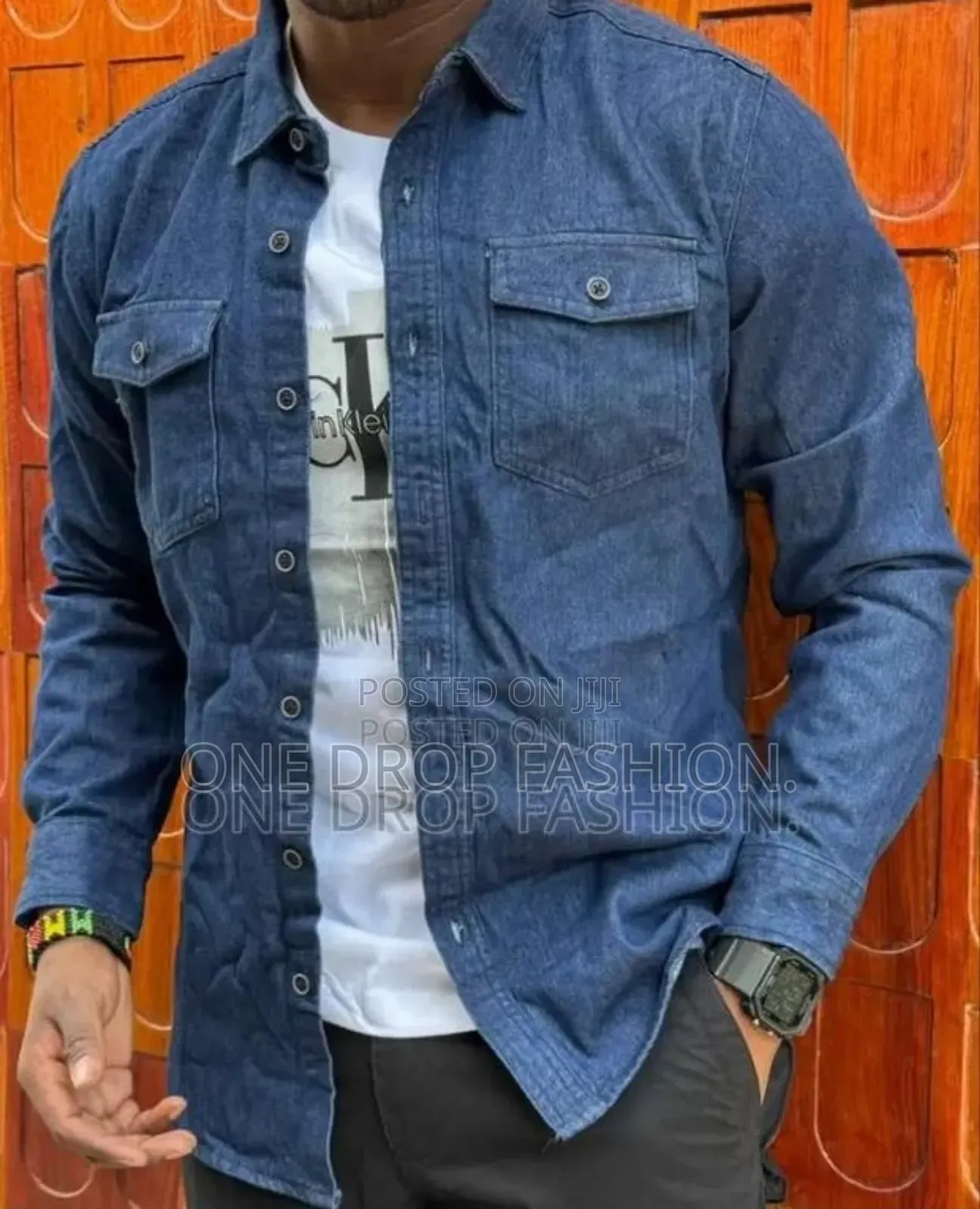 Quality Male Lon Sleeved and Short Sleeved Denim Shirts