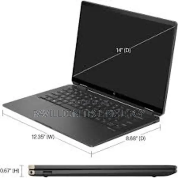 New Laptop HP Spectra 13 32GB Intel Core Ultra 7 SSD 2T