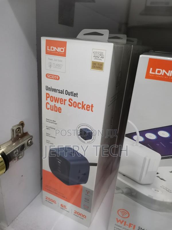 Ldnio Sc3319 6-in-1 65w Power Socket Cube Fast Universal - thumbnail 3